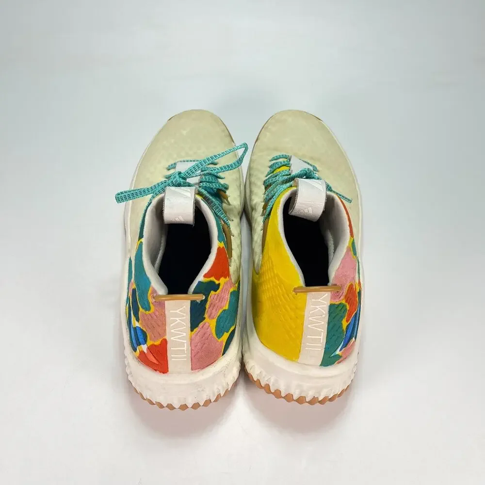 adidas Dame 4 Un-Dyed Multi Mid Top Casual Sneakers Shoes BY4496 Men's Size 9.5